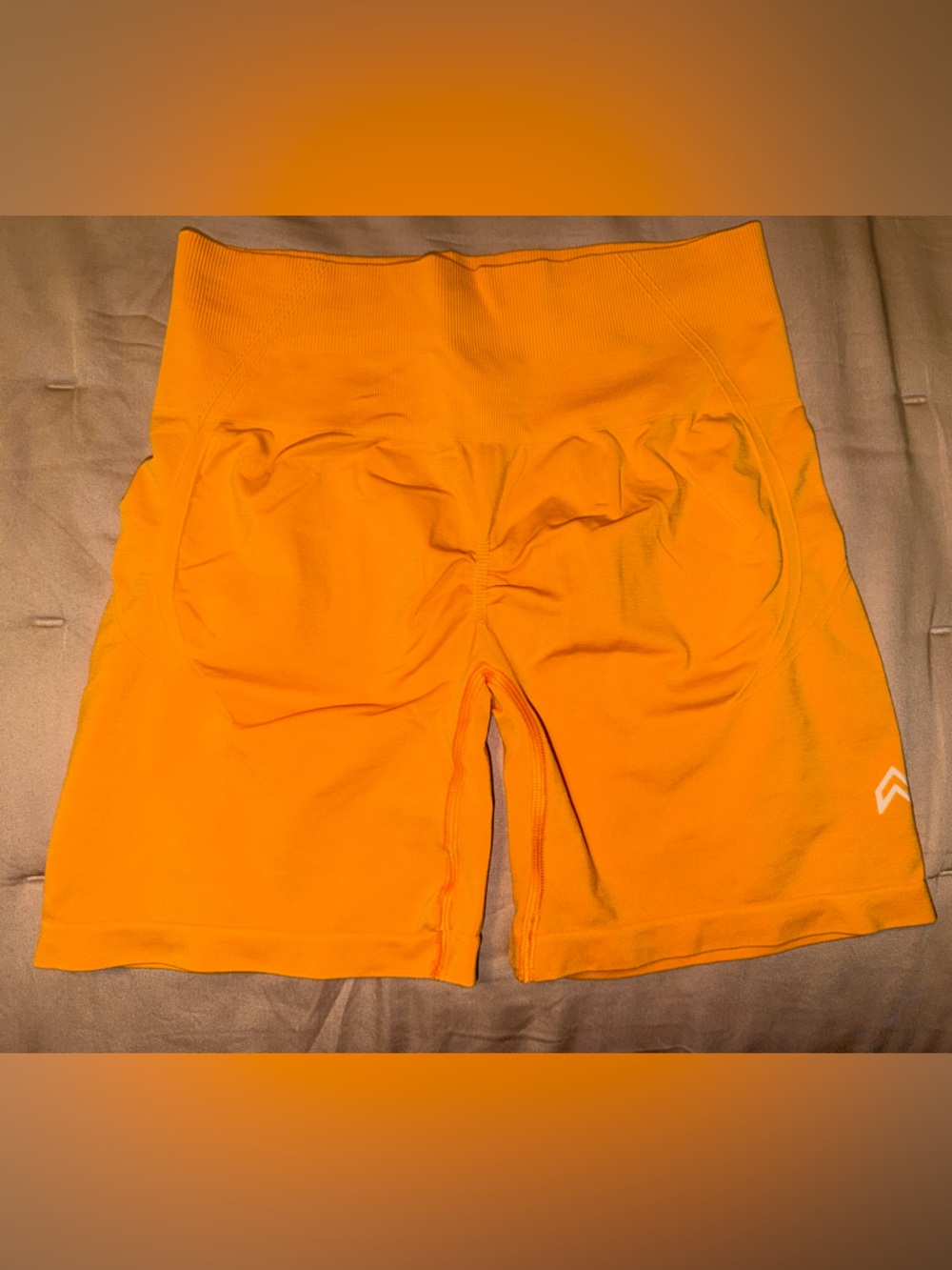 Oner Active Women’s High-Waist Performance Shorts - Vibrant Orange
